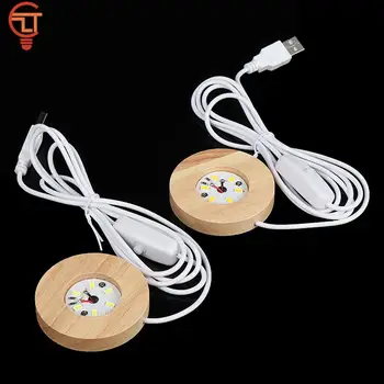 충전식 원격 제어 목재 LED 조명 베이스, 회전 디스플레이 스탠드, 램프 홀더, 램프 베이스, 아트 장식, 신제품