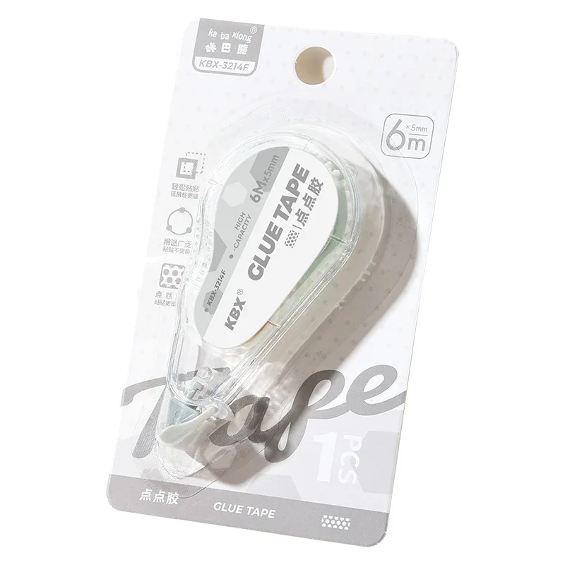 1pcs 지울 수 있는 투명한 고점도 초강력 도트 접착제 학생 저널 및 공예 프로젝트용 양면 테이프