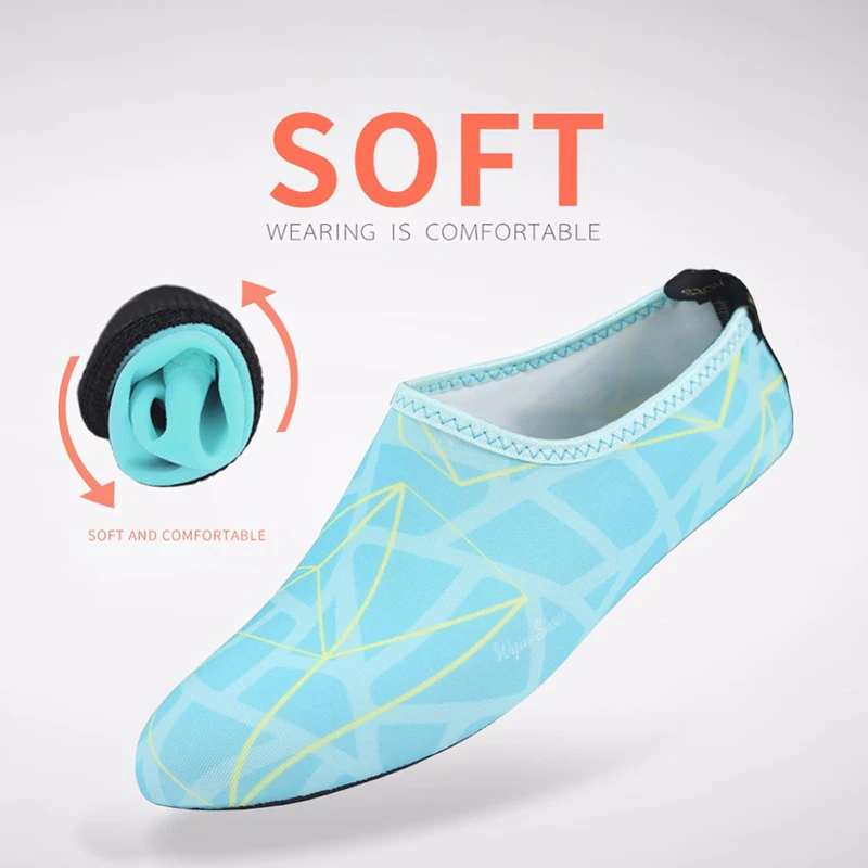 Water Shoes Non-Slip Unisex Swimming Diving Socks Summer Beach Sandal Flat Slipper For Men Women