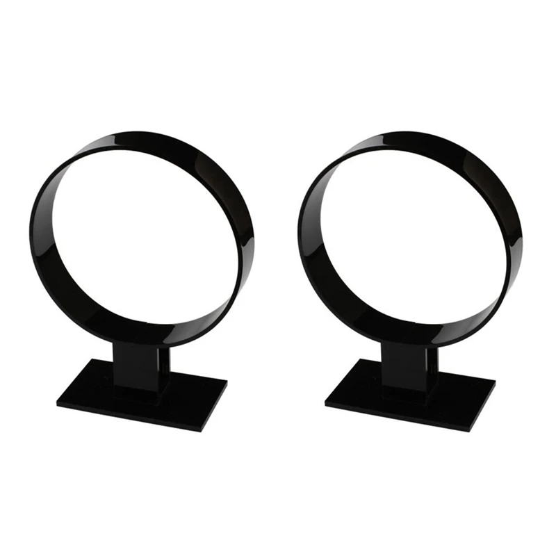 2X Acrylic Headband Holder, Hair Accessories, Headband Display Stand, Jewelry Holder Black 360 degree rotating claw clip holder for women girls acrylic claw clip organizer holder hair clip display jewelry display stand