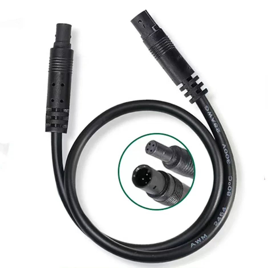 QXNY 4-Pin or 5-Pin Car DVR Camera Extension Cable 2M Male for Female Connector Cord for Dashcam Reverse Camera