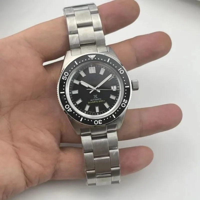 

Часы механические водонепроницаемые с логотипом S и механизмом Seiko NH35, 41 мм