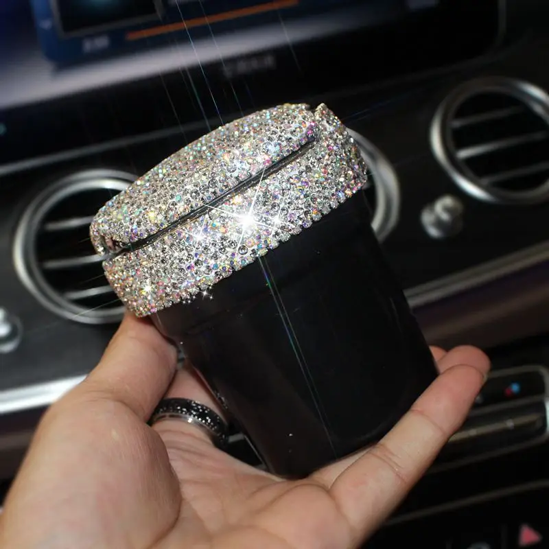Gehobenen Kristall Diamant Auto mit Tissue Box Handy Halter Lenkrad  Coverladies Kreative Auto Innen Zubehör - AliExpress