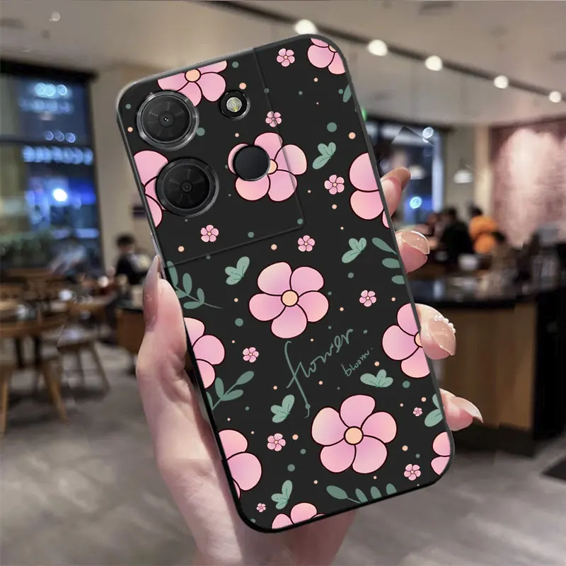 Cute Cartoon Butterfly Flower Pattern TPU Soft Silicone Phone Case