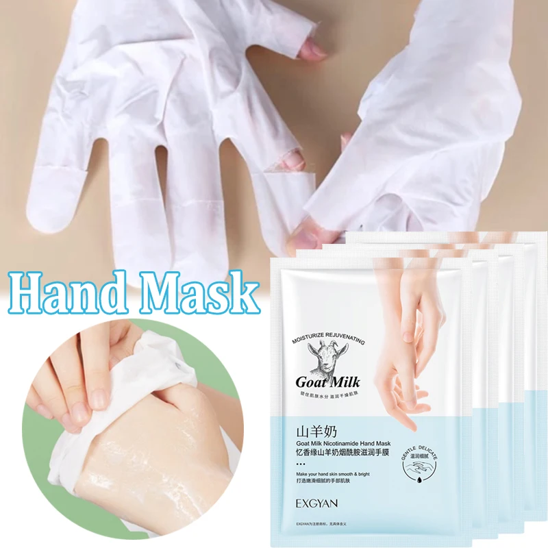10 Pairs Goat Milk Hand Mask Anti-aging Anti Wrinikles Moisturizing Whitening Exfoliating Remove Dead Skin Hands Skin Care
