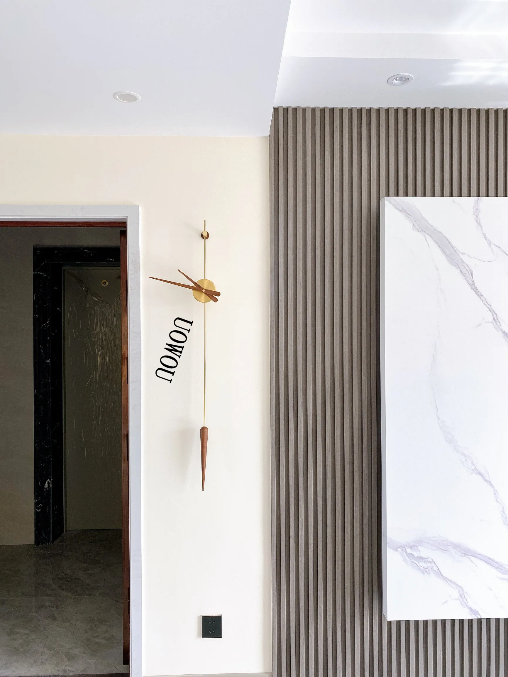 Nordic Pendulum Wall Clock Modern Living Creative Design Wall Clock Living Room Office Home Minimalist Pendulum Individual wall clock