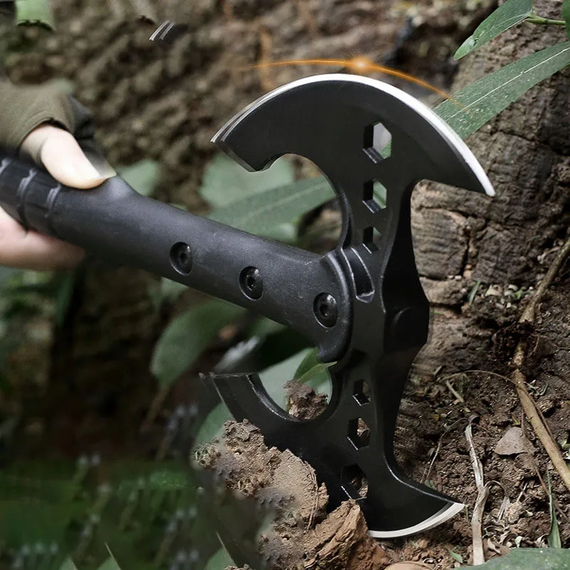 Tactical axe, mountain carving, woodworking axe, chopping wood, firefighting axe, vehicle mounted camping axe 4