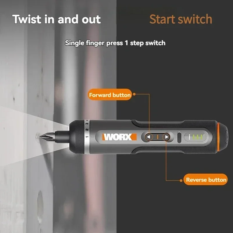 YoupinWorx 전기 스크루 드라이버 세트, 스마트 전기 무선 USB 핸들, 충전식 도구, 30 비트 세트, 4V