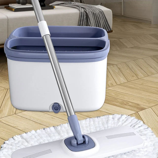 Flat Spin Mops Floor Cleaning Set Replacement Pads Mops Bucket Microfiber  Squeeze fregona mopa con cubo Cleaning Tools WK50TB - AliExpress