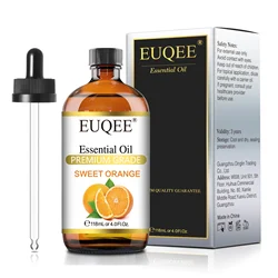 EUQEE Aromatherapy Essential Oil Blend - Lavender, Eucalyptus, Vanilla & Bergamot, 118ml - 118ml (Sweet Orange)