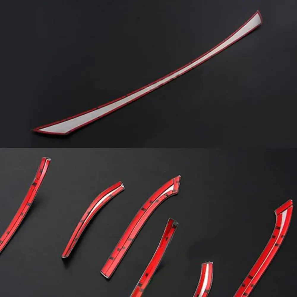 SUS304 Stainless Steel Rear Fog Light Garnish Taillights Cover Molding Trim Accessories 6 pcs For Toyota Prius XW50 2015- rear handle hatchback cover