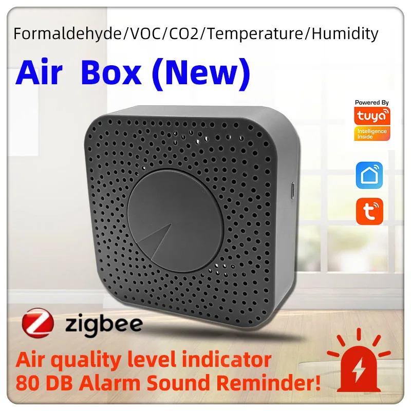

Цифровой детектор ОЛОС Tuya ZigBee, детектор содержания углекислого газа и формальдегида, домашняя Автоматизация