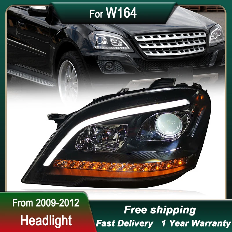 

Car Headlights For Mercedes Benz M CLASS W164 2009-2012 ML350 500 LED Head Lamp DRL Dynamic Signal Lamp Front light Assembly