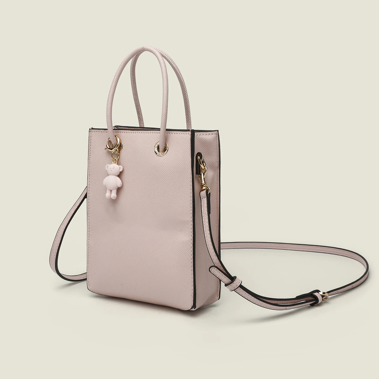 Carralero TOUSES Kaos Icon Amaya Shopping Bag Beige Mini Crossbody Bag Black