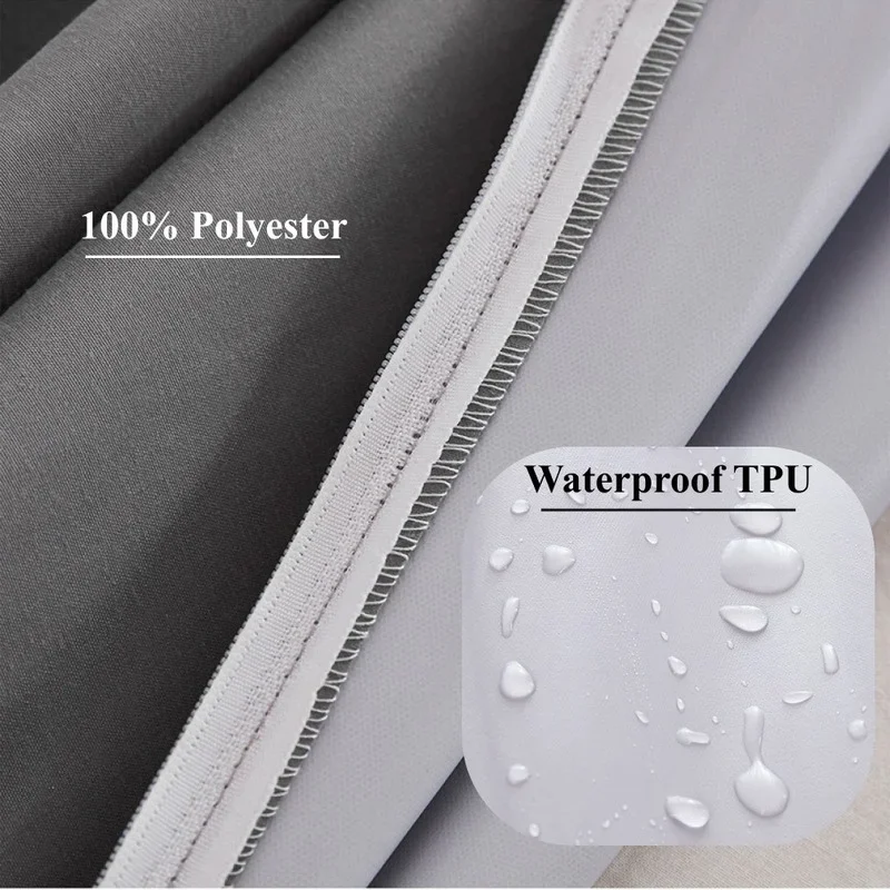 Waterproof Mattress Cover with Zipper 6-Sides All-inclusive Anti-mite Mattress Protector Fitted Sheet Bed Cover Queen King Size