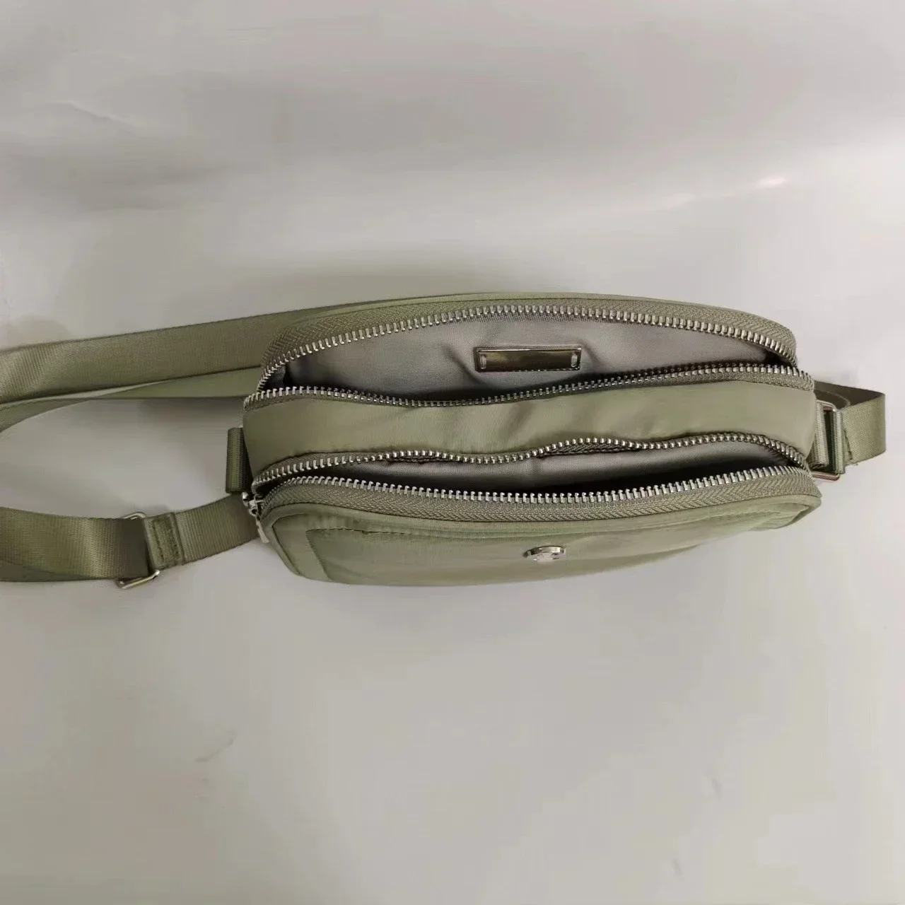 Lemon 2L Belt Bag Fashion Casual Women Diagonal Bag Metal Word On The Move Travel Crossbody Camera Bag Unisex Outdoor Sport Pack