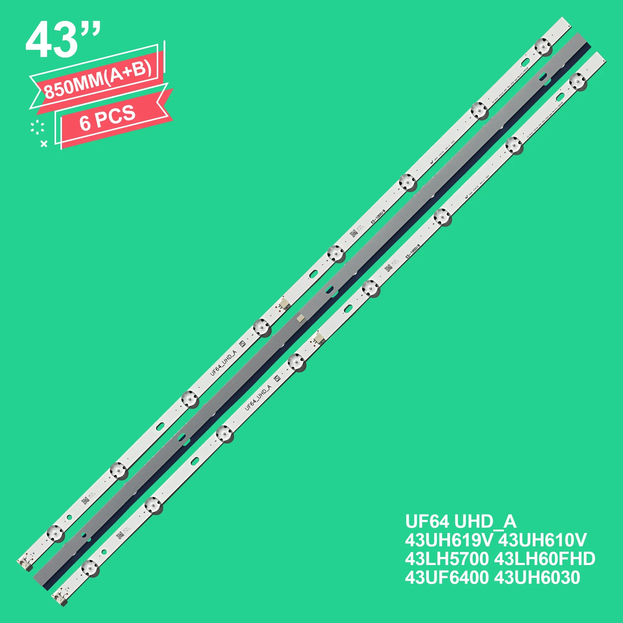 LED-backlight-strip-for-43UH610V-43UH619V-43UH603V-43UF6407-43UF6400 ...