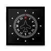 Aircraft Instrument Flight Control Panel Clever Clock Frame Aviation Compass Direction Modern Design Art Timepiece Table Clock 1