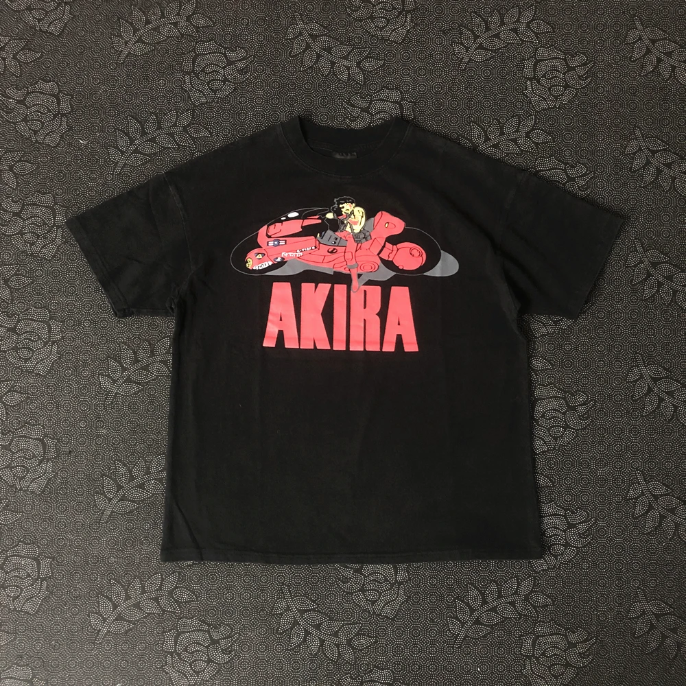 

Frog Drift Akira Fashion Streetwear Quality Graphics Printed Vintage Clothing 100%Cotton Loose Casual Tees Tops T Shirt For Men