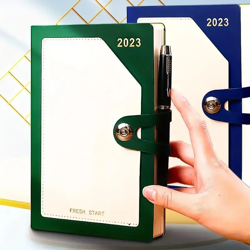 

2023 A5 Agenda Planner Buckle Notebook Diary Planner Goal Habit Schedules Journal Notebooks For Office