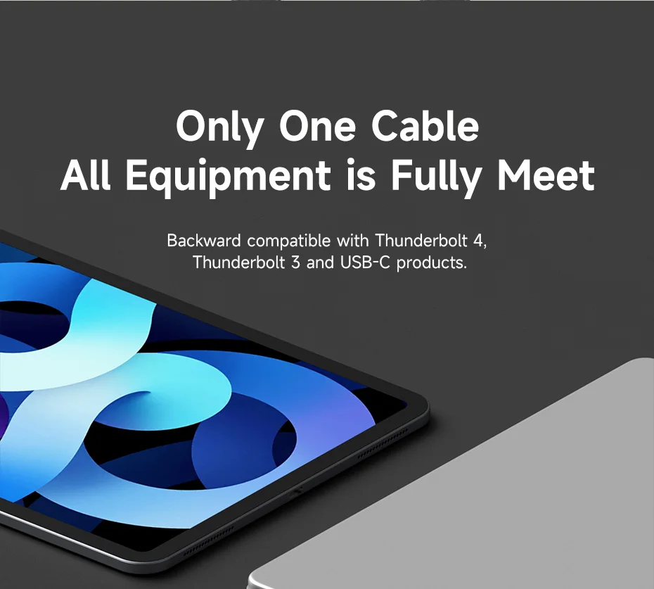 Hagibis Thunderbolt 5 USB-C Cable 120Gbps 240W 16K