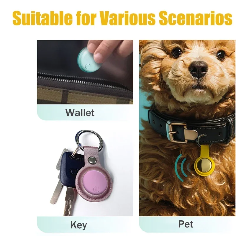 Smart Airtag Bluetooth GPS Tracker work with Android & iOS System Air Tag Tracker Mini Locator Pet Key Finder