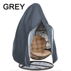 Waterproof Anti - Dust Outdoor Hanging Chair Cover Protector - Suit 190X115cm (Gray)