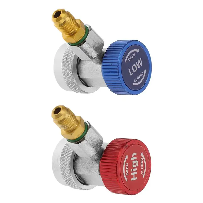 R134A Adattatore Accoppiatore Kit Connettore Ac Rapido Tubo Raccordi Refrigerante Ricarica Auto Gas 134A Hvac Aria Condizionata Can