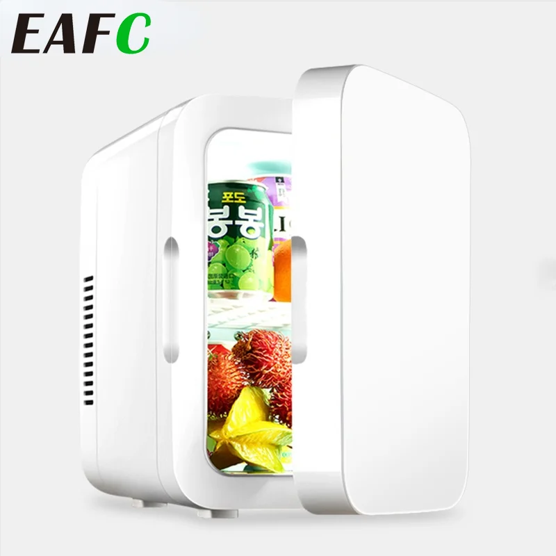 Car Fridge 6L Portable Refrigerator Mini Fridge Auto Compressor Freezer RV Van Truck Travel Cooler Home Use 12V 220V
