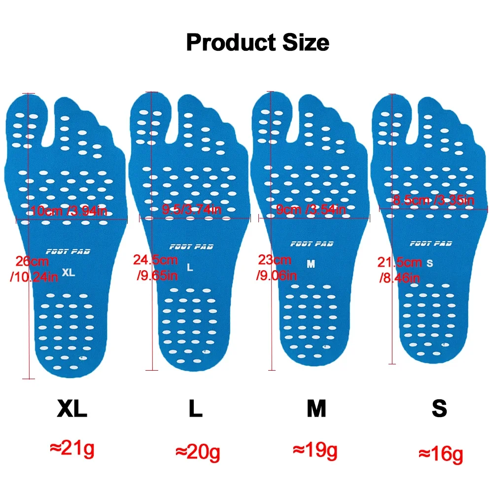 Anti Slip Beach Foot Pads Invisible Self-adhesive Patch Swim Pool Anti  Friction Insulation Protection Mat Barefoot Stick Outdoor