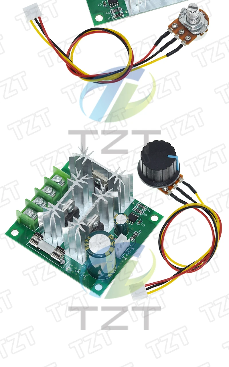 1/3 Stück DC 6V-90V 15A DC-Motorgeschwindigkeitsregler Stufenlose Geschwindigkeitsregulierung Pulsbreitenmodulation PWM DC 12V 24V 36V 48V 1000W – Detail 4