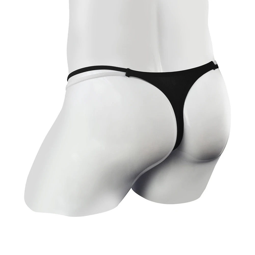 

Mens Sexy G-String Patchwork Bugle Pouch Briefs T-Back Panties Super Elastic Underwear Low Rise Bikini Thong Erotic Lingerie