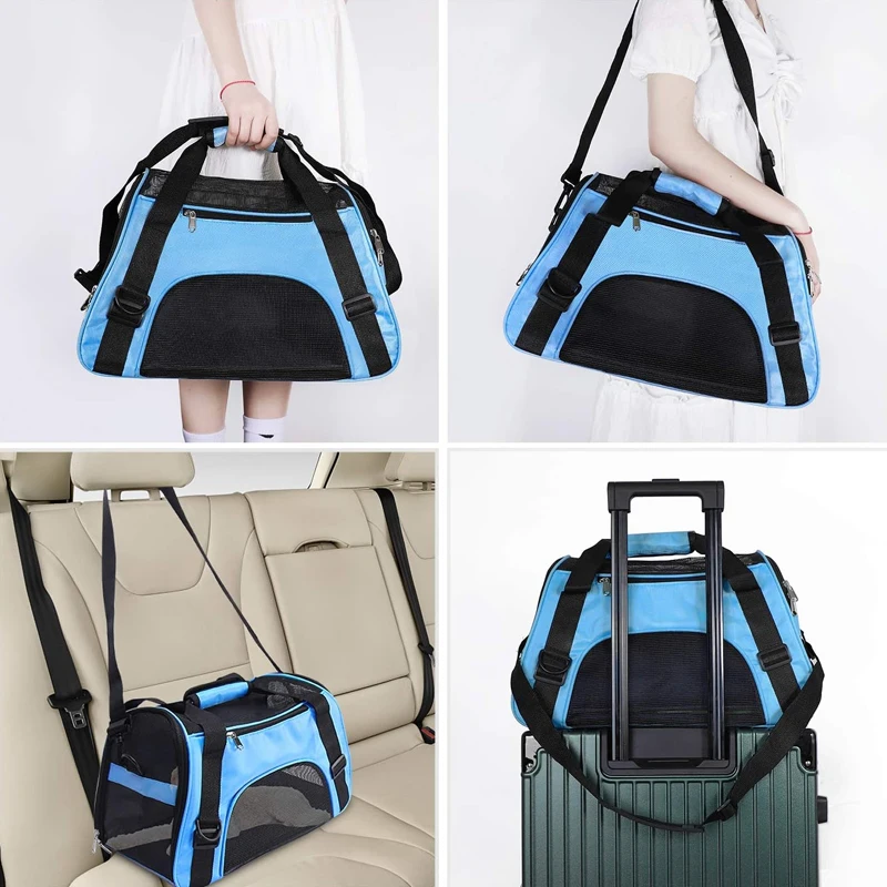 Pet Travel Bag Airline Approved Luggage Bag Suitable for Small Dogs Cats and Puppies Small Animals pet carrier bag pet bag