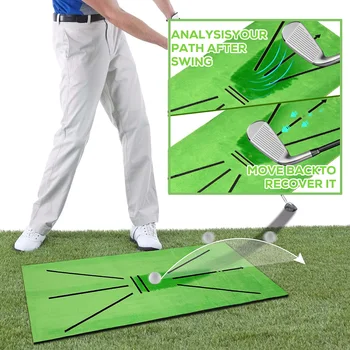 Golf Swing Training Mat with Directional Tracking 1