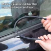 2pcs Auto Side Window Wiper Water Removal Mist Multifunctional Silent Car Window Glass Wiper Rubber Strip Universal Wiper Blades 5