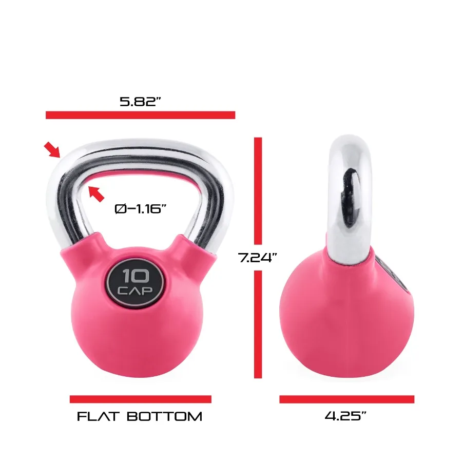 10lb Rubber Kettlebell 3