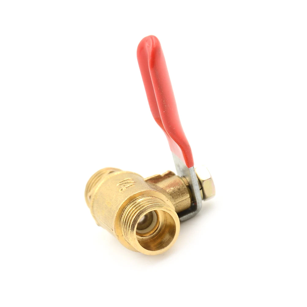 ChillWaves Brass Ball Valve, Air Compressor Ball Valve Shut Off Switch 3 8 Npt Male X 3 8 Npt Female Thread Pipe Fitting 4 Pack - View #3
