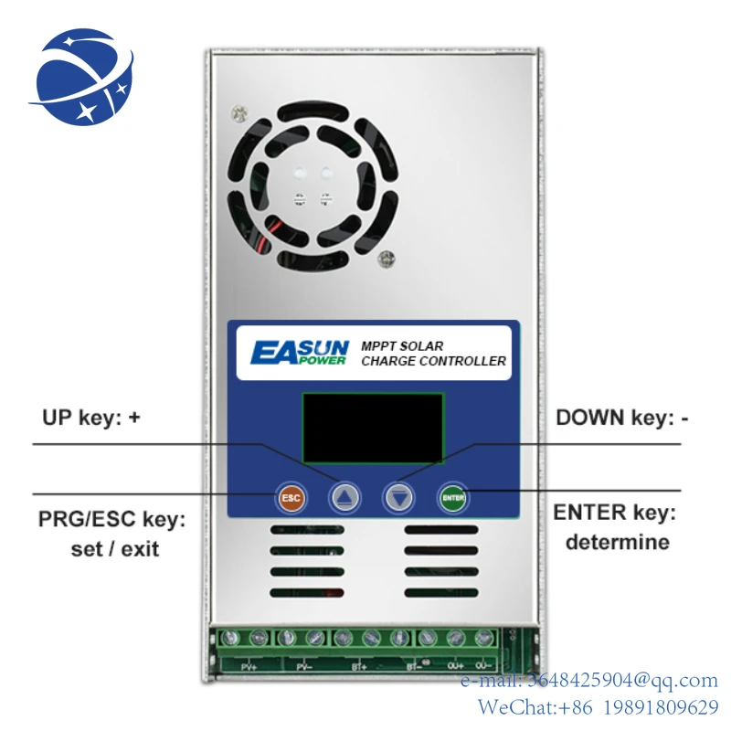 

YYHCEASUN POWER 60 Amps Battery Charger 12v 24v 36v 48v 190Voc MPPT 60A Solar Charge Controller