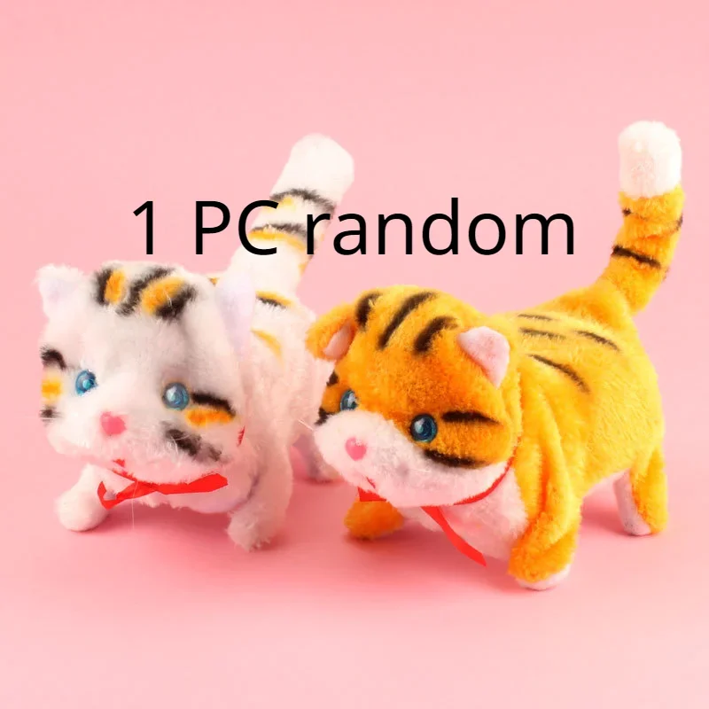 13cm Electric Robot Cat Plush Toy Lucky Cat Action Figure Calling Stuffed Soft Doll Mini Plush Shaking Birthday Dancing Toy