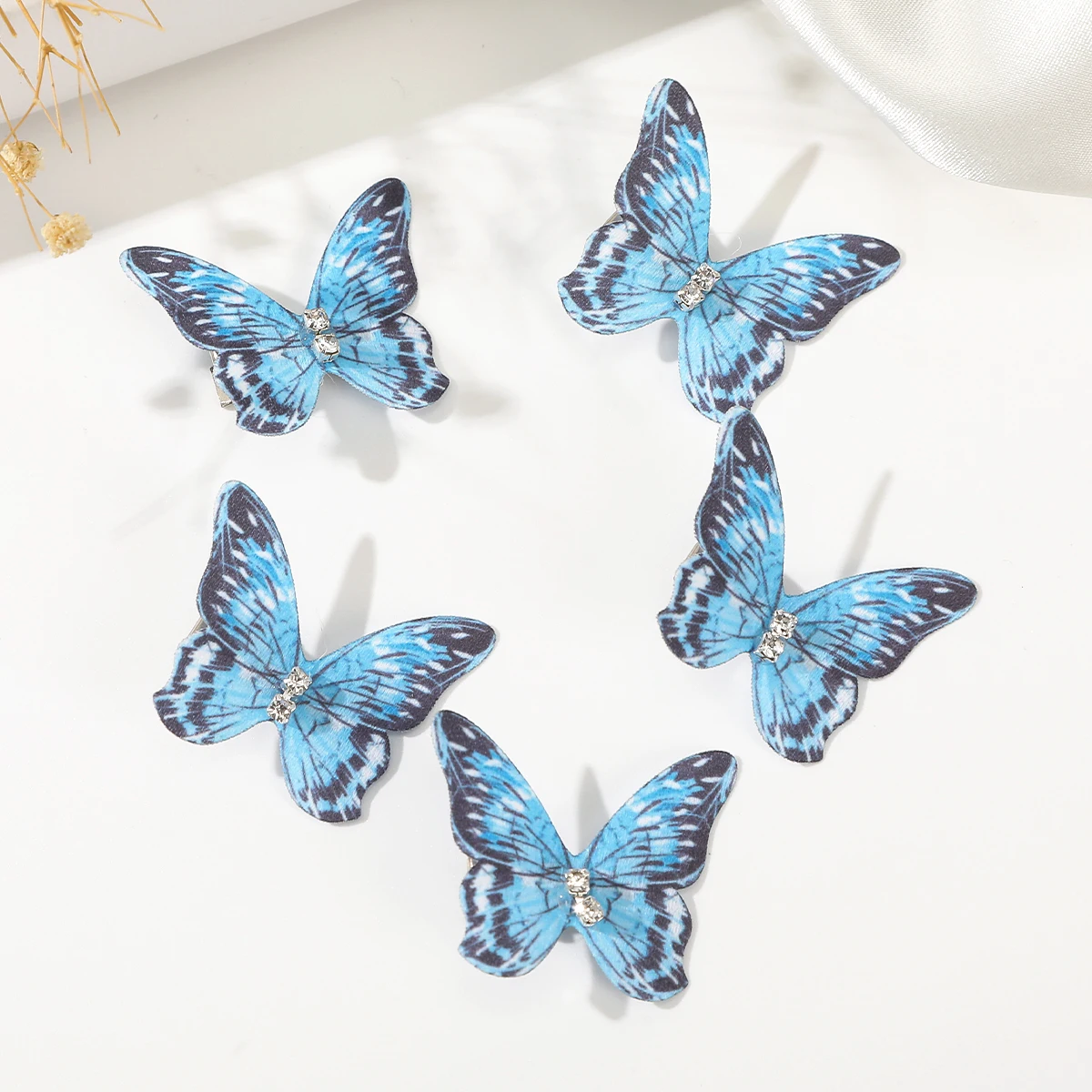 Butterfly Cute Hair Clip Girls Holiday Party Hairpin Korean Simple Hair Accessories Purple Fairy Hairpin Clip Hair Accessories