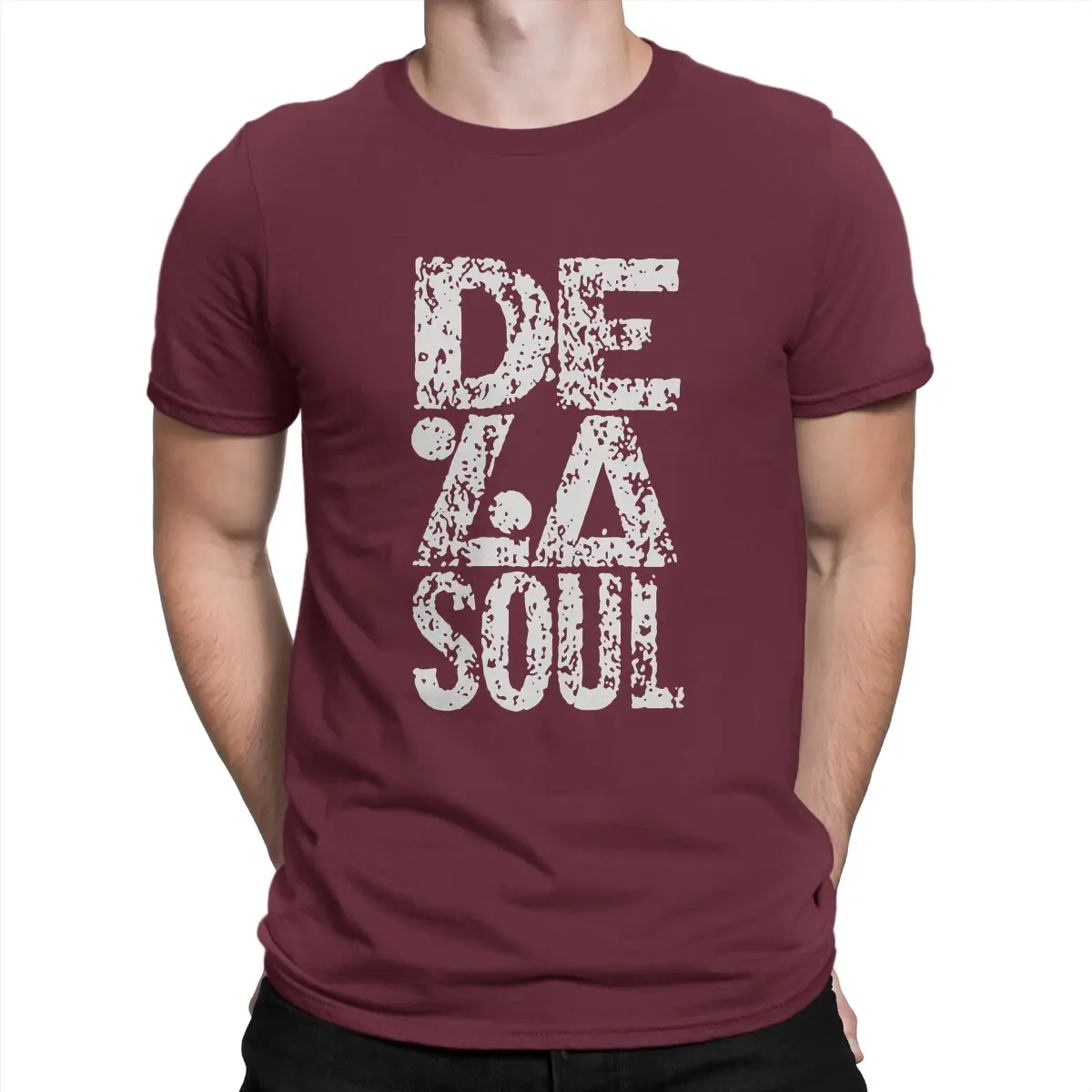thumbnail image 1 of Camisetas con el logo de rap para hombre, camiseta novedosa de algodón puro De La Soul, camisetas de manga corta con cuello redondo, idea de regalo, tops, 1 of 7