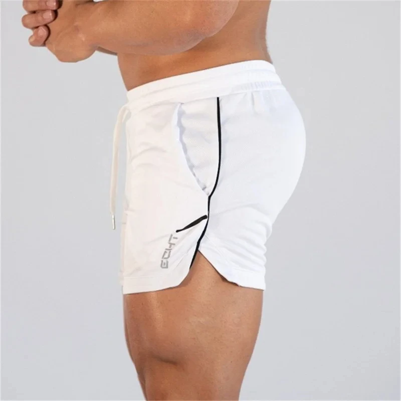 Men's New Summer Fitness Sports Shorts Gym Fitness Men's Mesh Shorts Breathable Quick Drying Beach Shorts 4