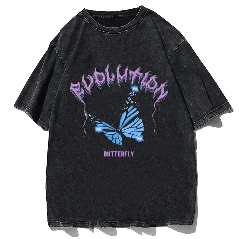 

Футболка с принтом в готическом стиле Y2k, винтажная рубашка с буквенным принтом, топы с коротким рукавом, уличная одежда в стиле унисекс, хлопковая футболка в стиле хип-хоп, с круглым вырезом, на лето