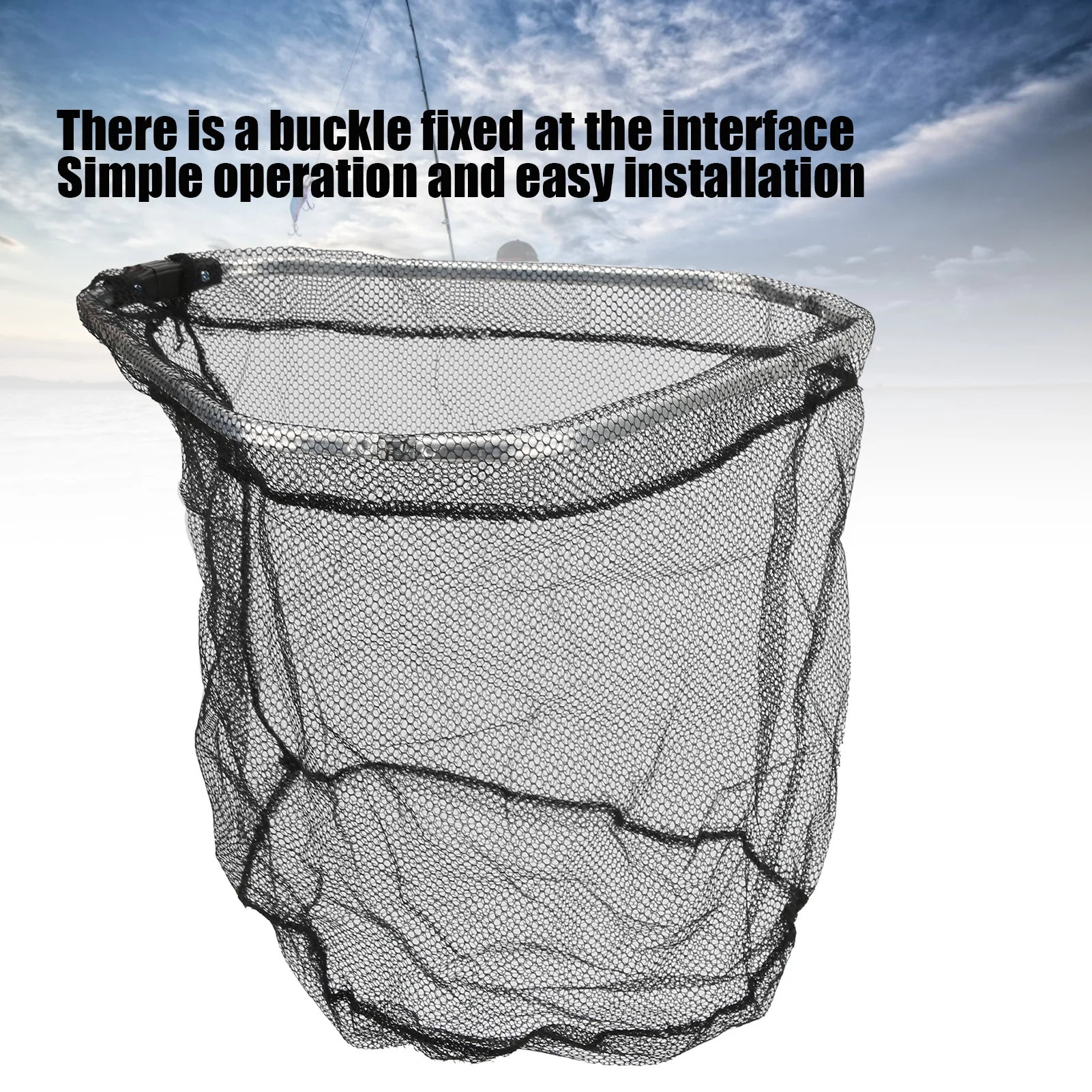 Fishing Landing Net Fishing Net Aluminium Alloy Triangular Foldable Lightweight Catching Accessories For Fish Shrimp