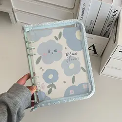 Zipper Binder Photo Card Collection & Organizer Diary Notebook - A5 (Blue)
