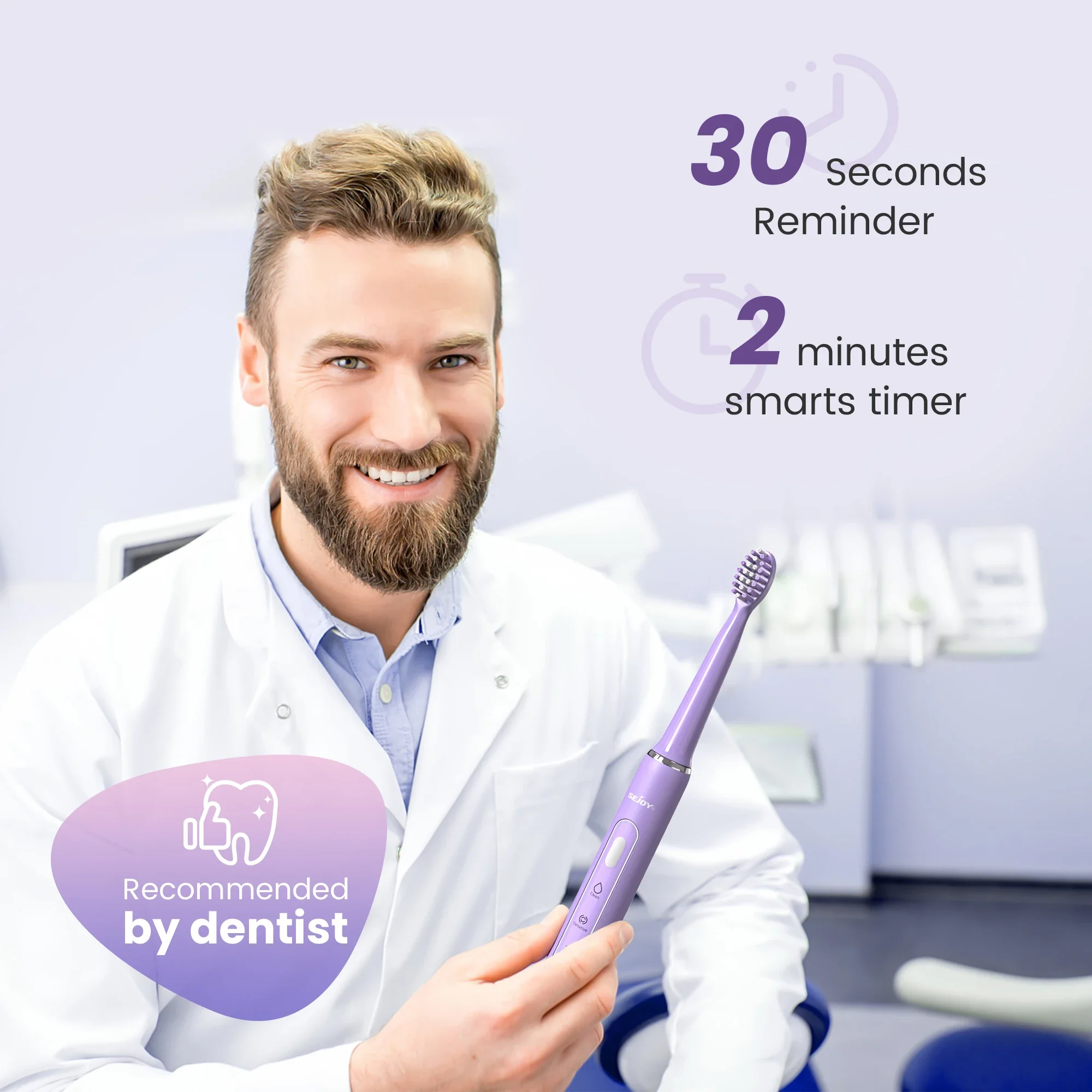 Sonic Electric Toothbrush Rechargeable Oral Care