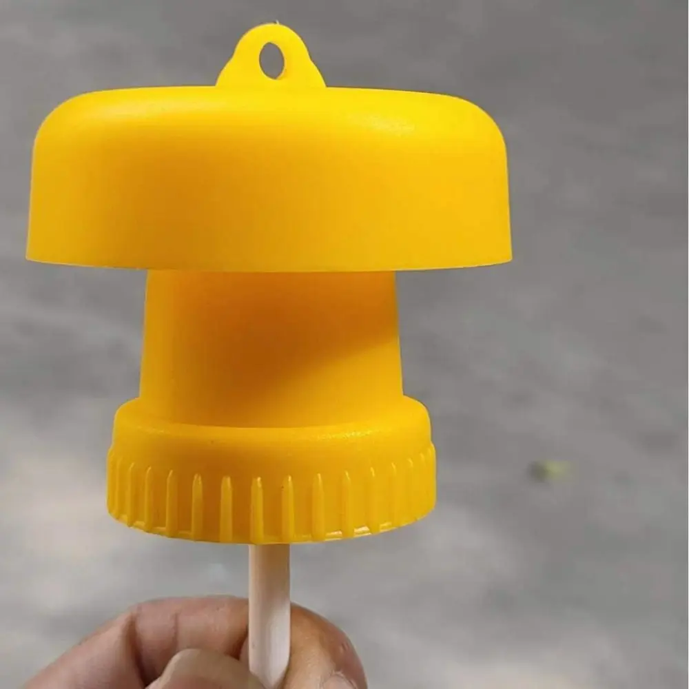 Description Picture 3 of item10pcs High Efficiency Plastic Fruit Fly Trap Killer Yellow Practical Insect Trap Hanging Fly Catcher Pest Control