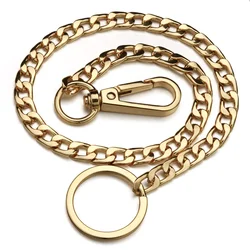 Long Keychain Wallet Belt Chain - Rock Punk Style Jewelry (Gold)