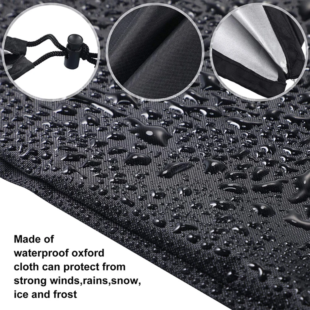 1Pair Rearview Mirror Snow Cover Winter Left and Right Side Mirror Protector Oxford Cloth Snow Freeze Dust Cover Car Accessories