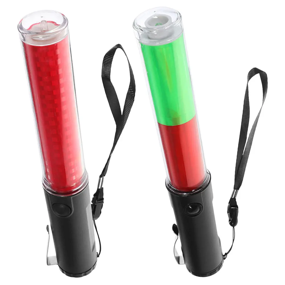 LED Traffic Directing Wand 26cm Safety Signal Stick 2Pcs For Parking Control Concert Emergency Night Warning Light